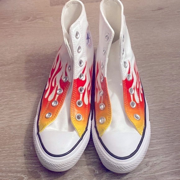 ❌SOLD❌ NWOT [Converse] Chuck Taylor Flame All-Star Hi-Top Sneakers Women's Sz 6 - Picture 9 of 15